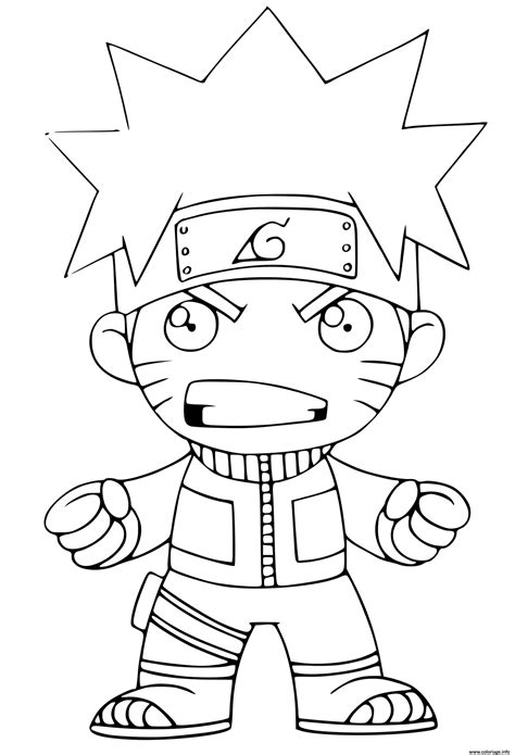 Coloriage Naruto à imprimer